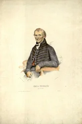 Lithographie de Sava Tekelija par Anastas Jovanović